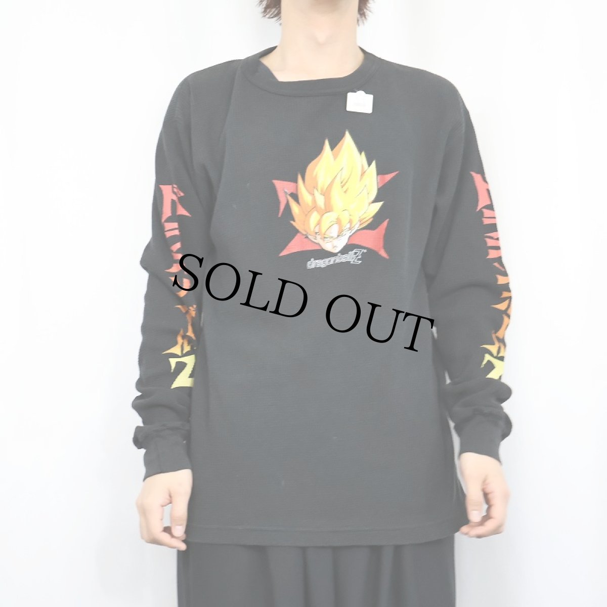 画像2: 2000's DRAGONBALL Z キャラクタープリント サーマルロンT BLACK (2)
