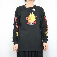 画像2: 2000's DRAGONBALL Z キャラクタープリント サーマルロンT BLACK (2)