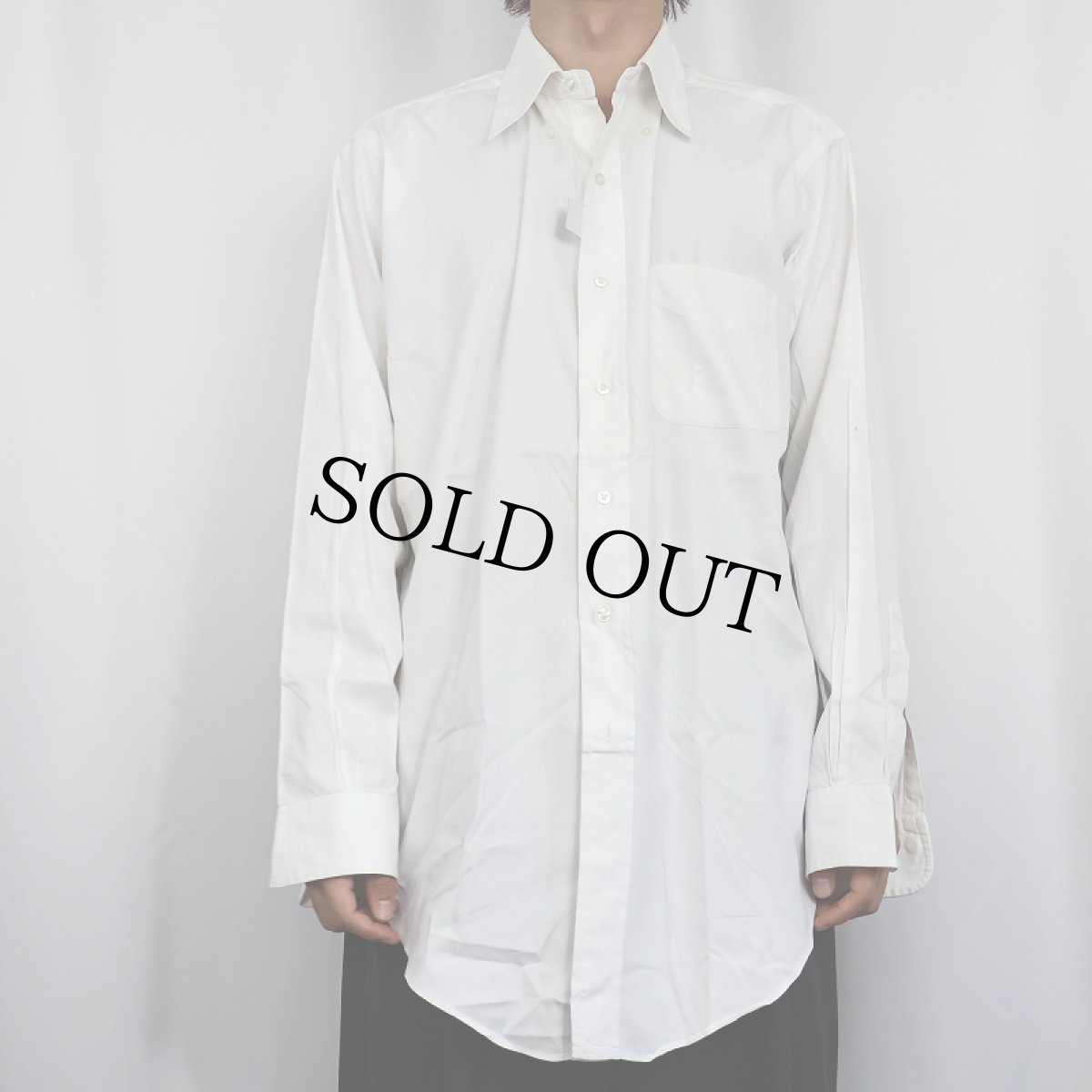 画像2: 90's Brooks Brothers USA製 "Makers" コットンボタンダウンシャツ SIZE16-3 (2)