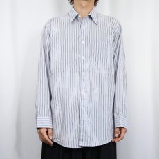画像2: 90's J.CREW ストライプ柄 コットンシャツ SIZE16-1/2 (2)