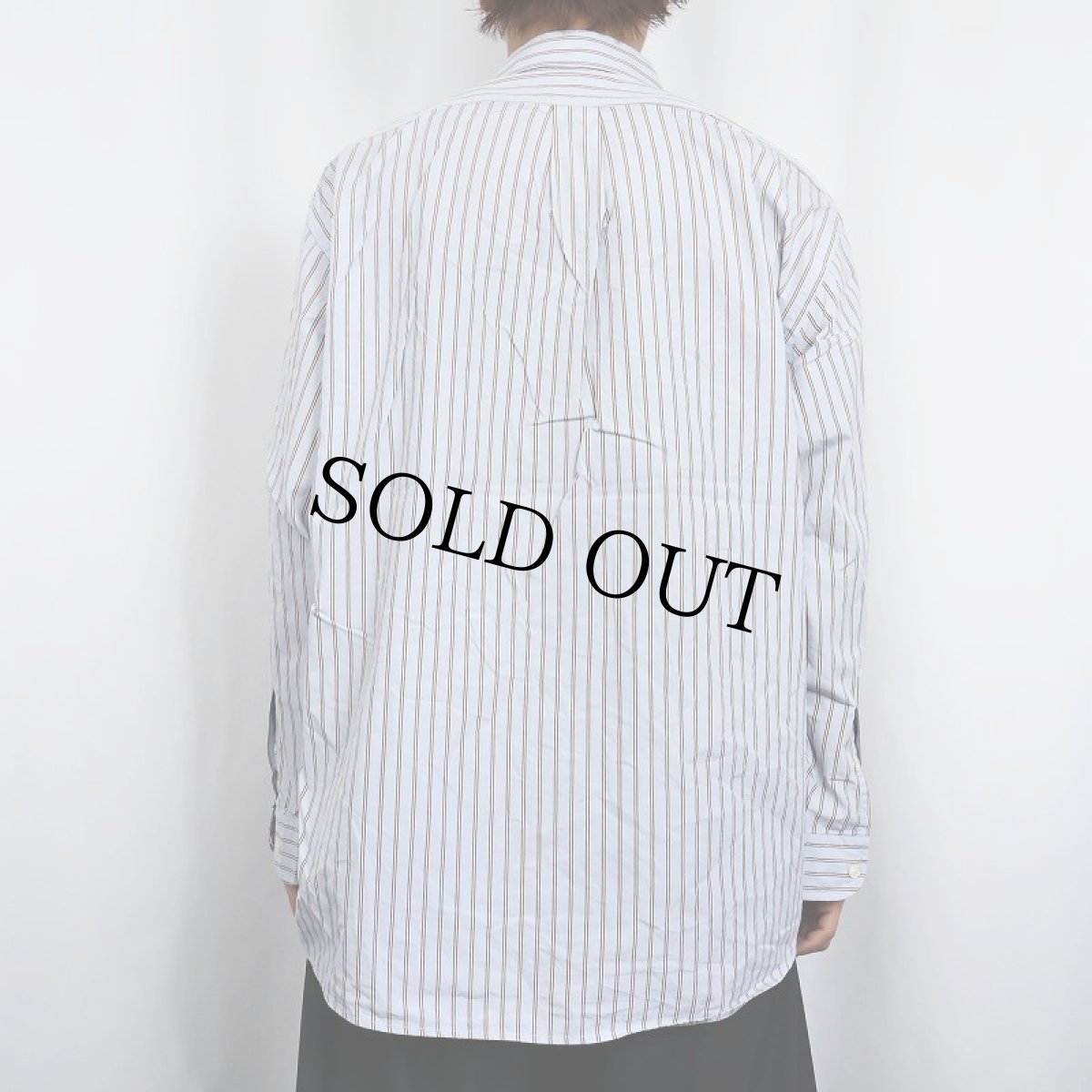 画像3: 90's J.CREW ストライプ柄 コットンシャツ SIZE16-1/2 (3)