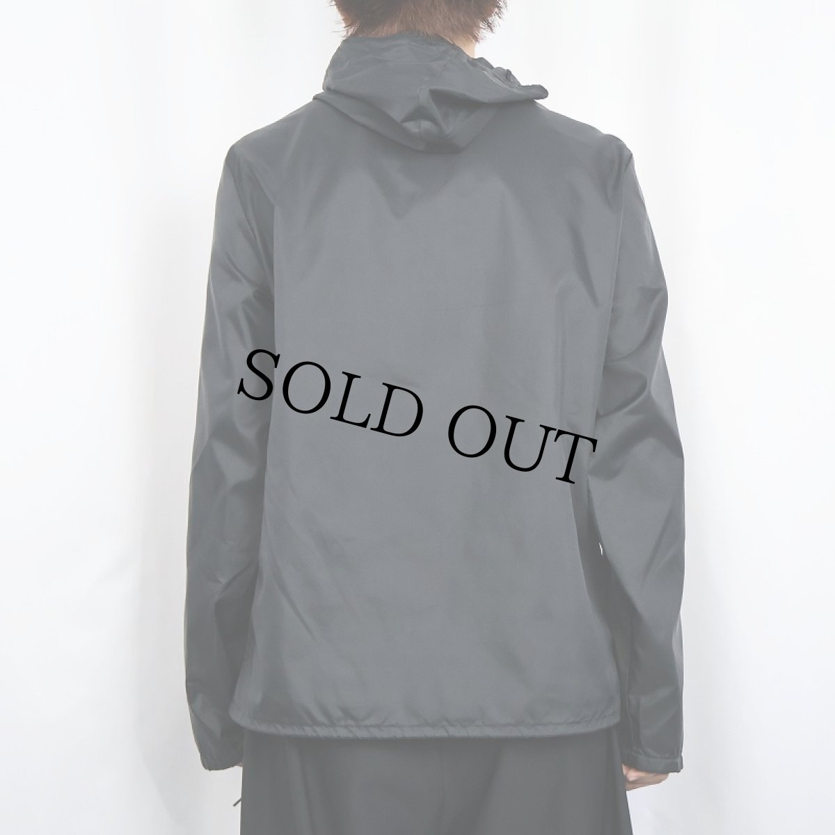 画像3: 50's CAMPUS 切り替えデザイン ナイロンアノラックパーカー BLACK SIZE36 (3)