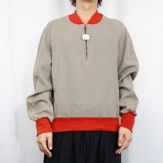 画像3: 60's "503 AIRBONE" ハーフジップウールジャケット M (3)