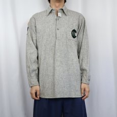 画像2: 40's W.H BRINE CO. "Fraternity" ウールプルオーバーシャツ (2)