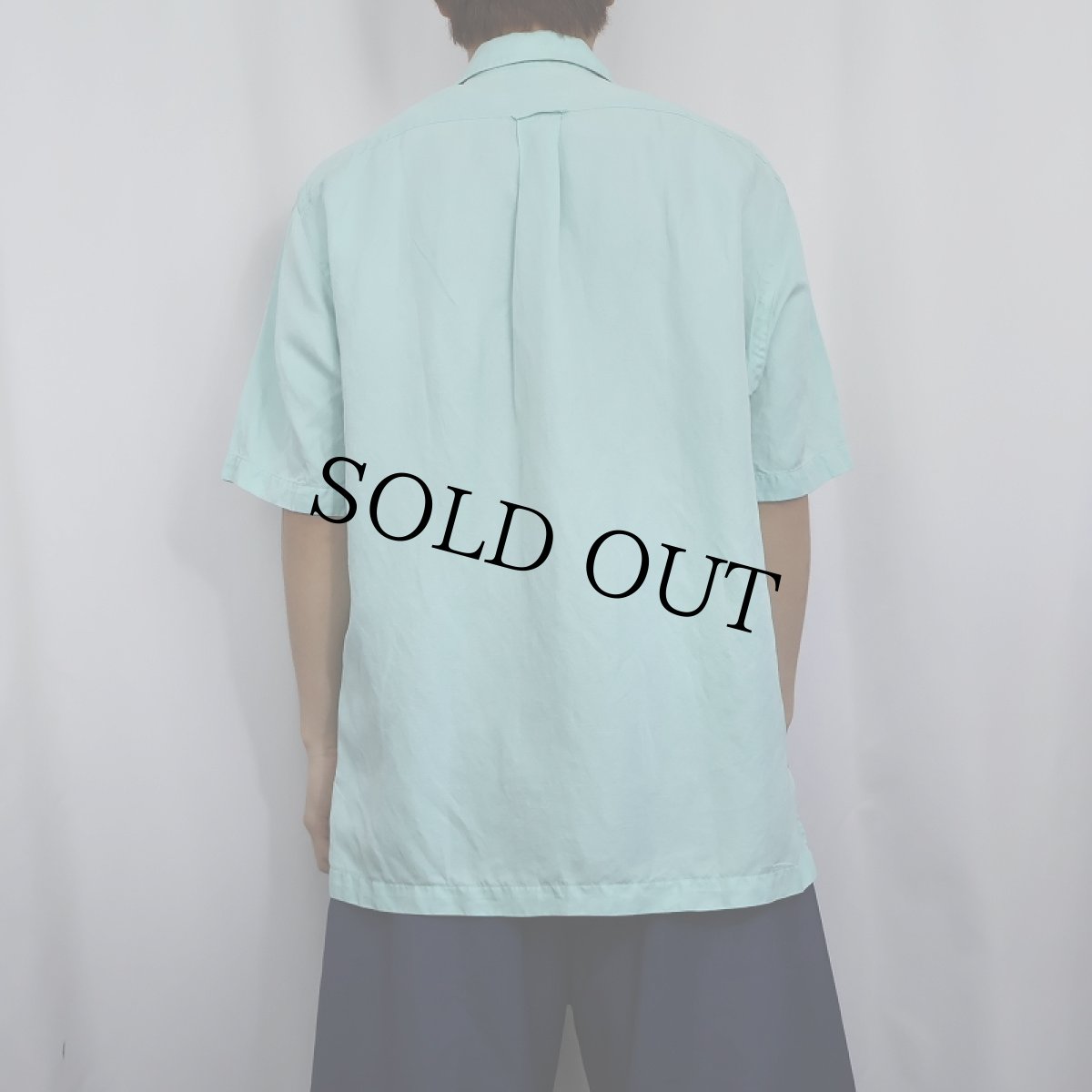 画像3: POLO Ralph Lauren "CALDWELL" シルク×リネン オープンカラーシャツ M (3)