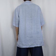 画像3: POLO Ralph Lauren "CLAYTON" リネンオープンカラーシャツ M (3)