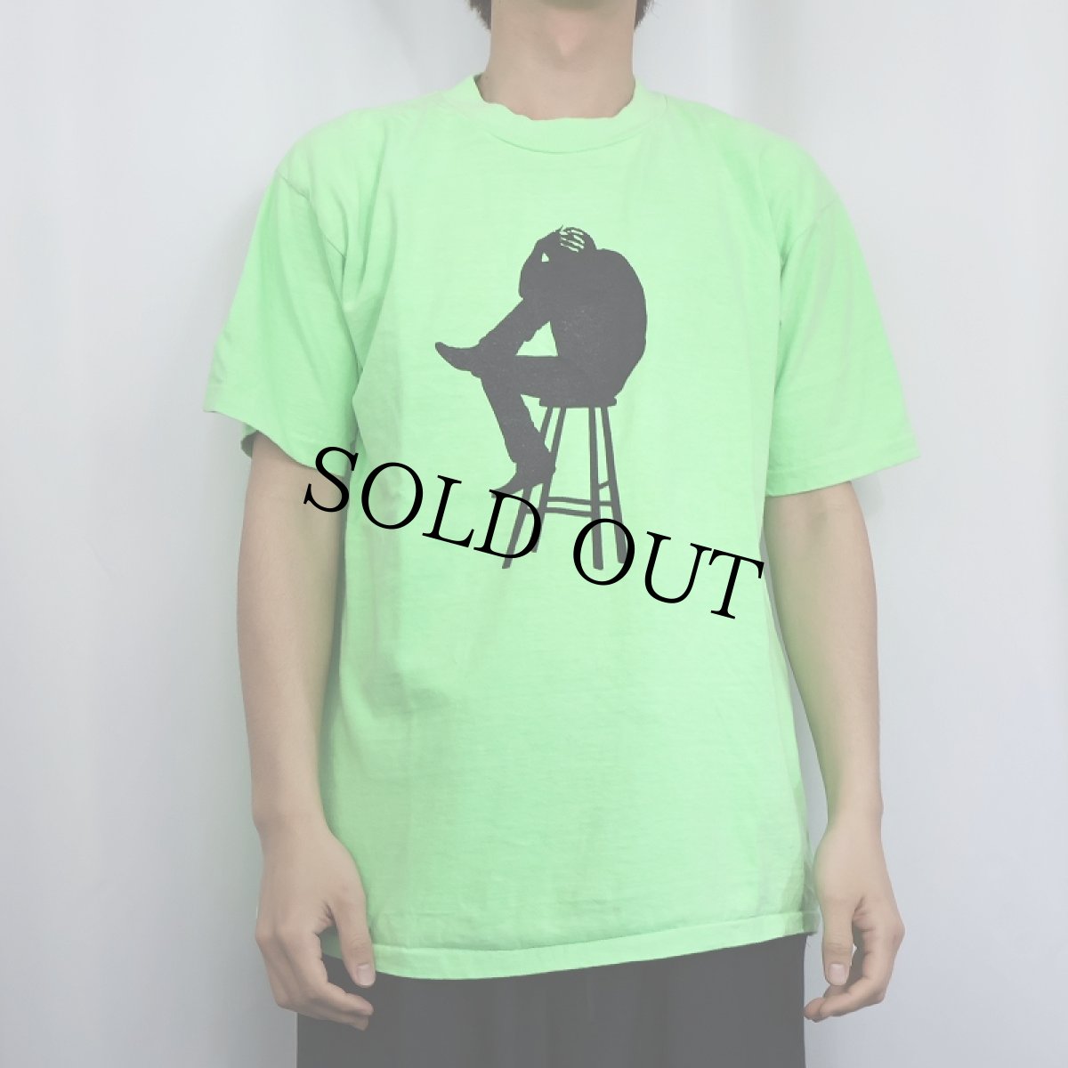 画像3: 90's Hugh Harris USA製 "Words For Our Years" 後染め ギタリストアルバムプリントTシャツ XL (3)