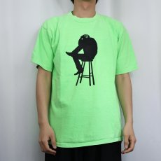 画像3: 90's Hugh Harris USA製 "Words For Our Years" 後染め ギタリストアルバムプリントTシャツ XL (3)