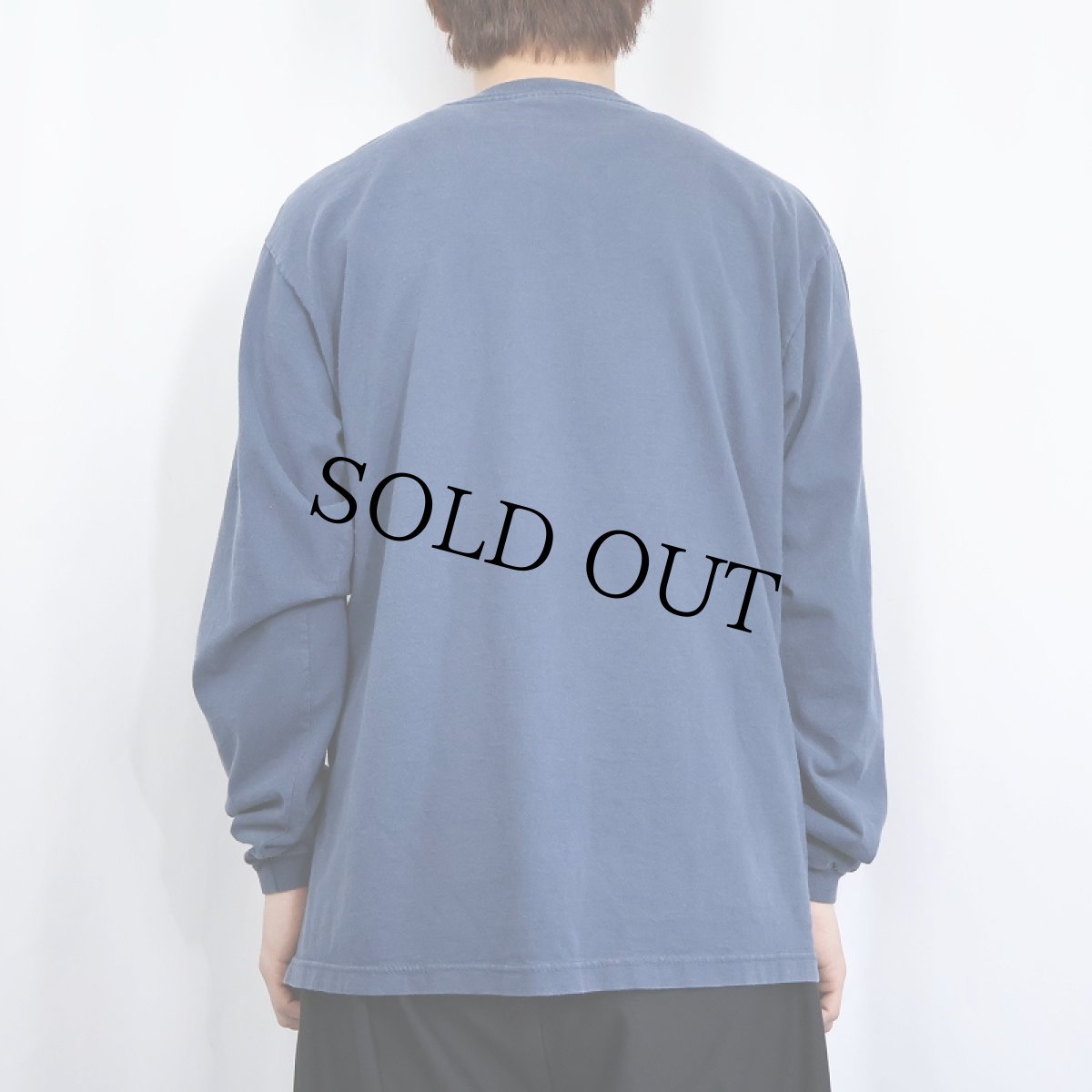 画像3: 90's patagonia USA製 "Beneficial T's" プリントロンT NAVY M (3)