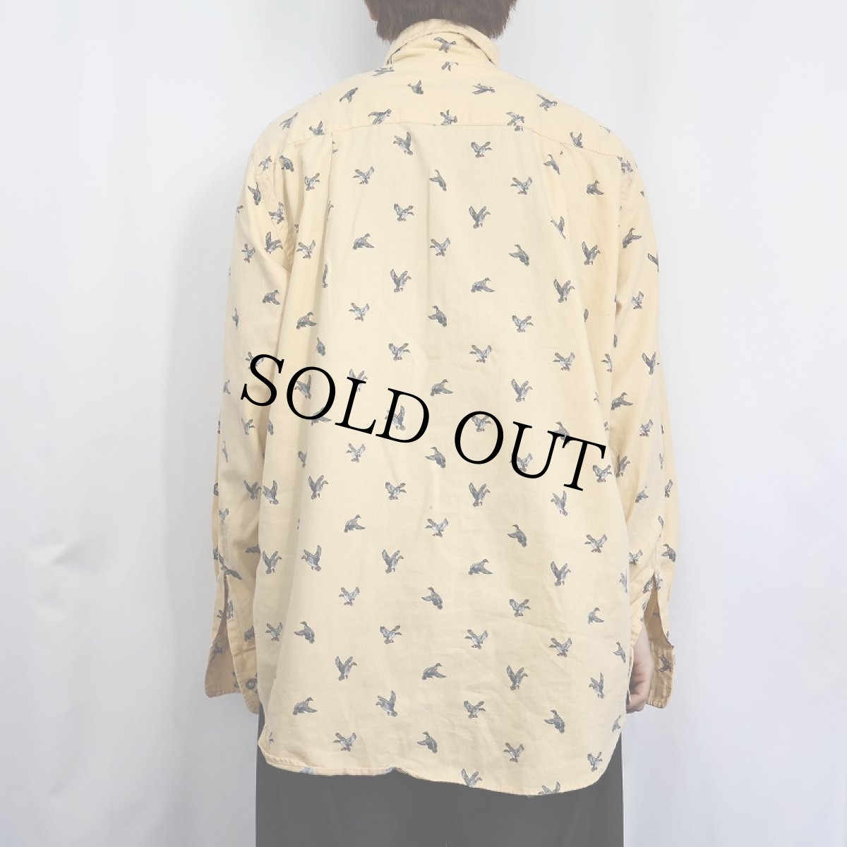 画像3: 80's L.L.Bean USA製 鴨柄 コットンシャツ XL (3)