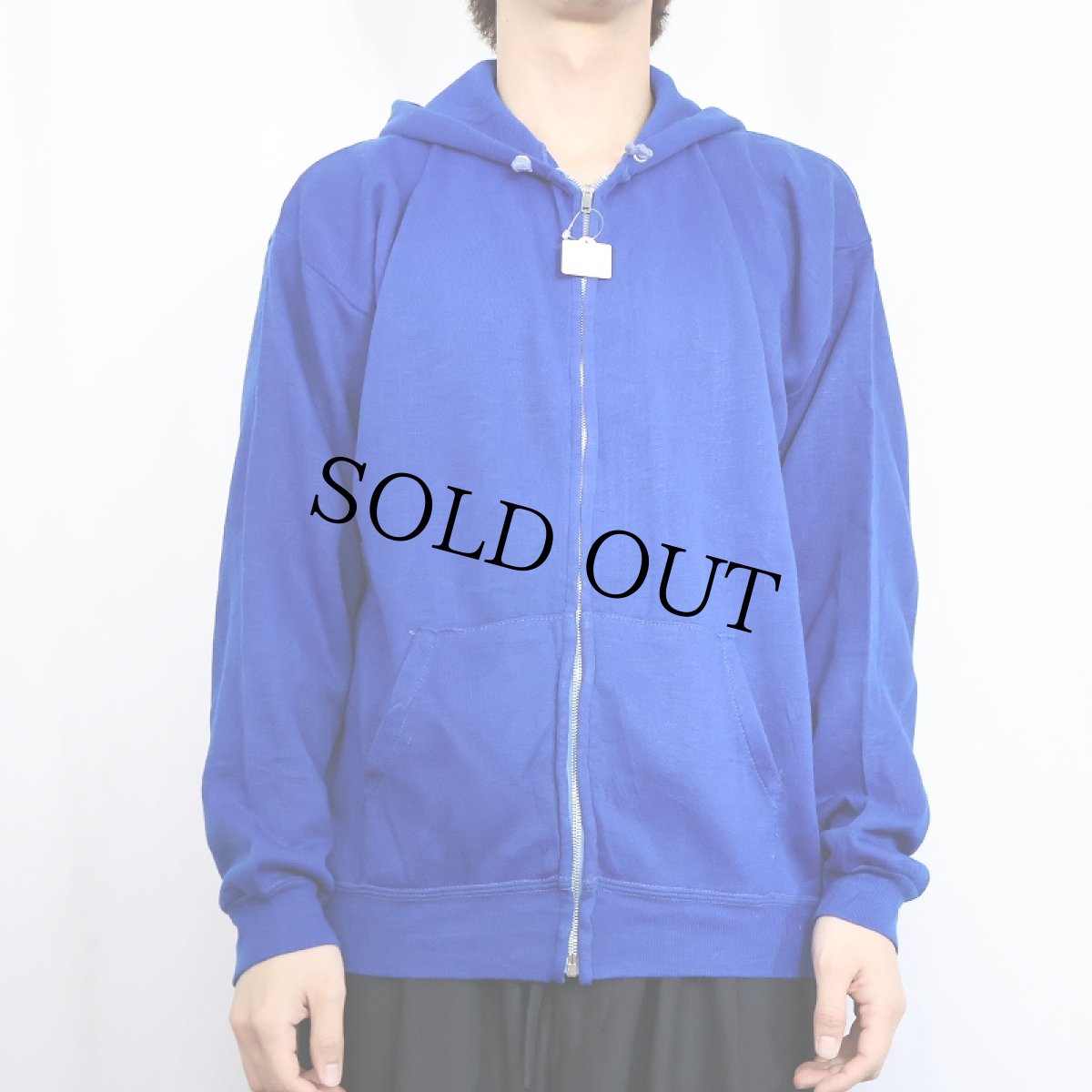 画像2: 70's Sears KINGS ROAD 無地スウェットジップパーカー L (2)