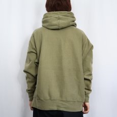画像3: 2000's Champion REVERSE WEAVE 目付きスウェットフーディ L (3)