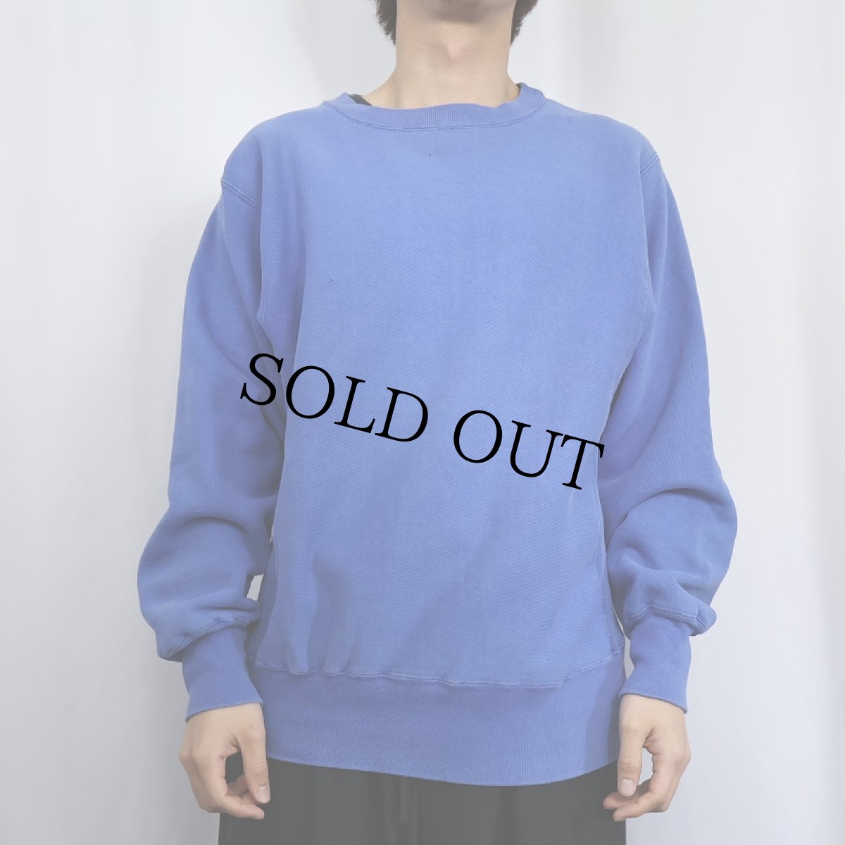 画像2: 80's Champion×LANDS' END REVERSE WEAVE USA製 目無しスウェット M (2)