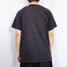 画像3: 80〜90's Champion USA製 青刺繍タグ 後期 目無しTシャツ BLACK L (3)