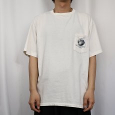 画像3: 90's BANANA REPUBLIC USA製 プリント ポケットTシャツ L (3)