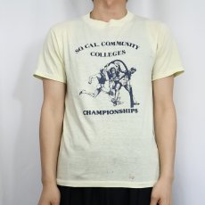 画像3: 80's USA製 "SO. CAL. COMMUNITY COLLEGES CHAMPIONSHIPS" プリントTシャツ M (3)