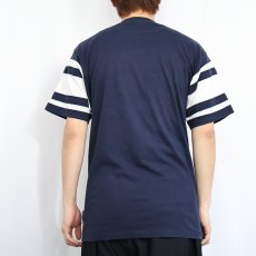 画像3: 80's Champion トリコタグ USA製 "CHICAGO BEARS" NFLチーム フットボールTシャツ NAVY L (3)