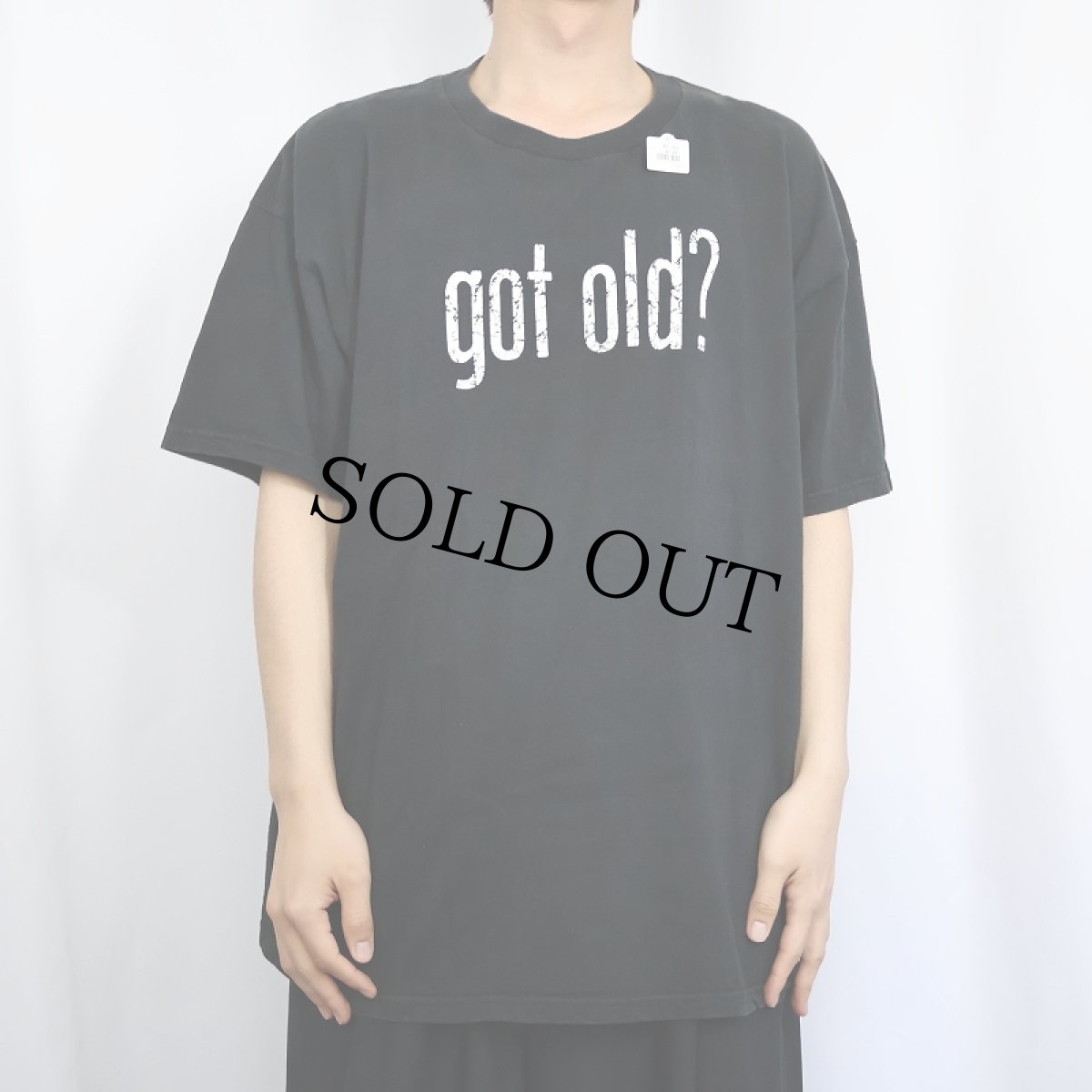 画像2: "got old?" パロディプリントTシャツ BLACK XL (2)