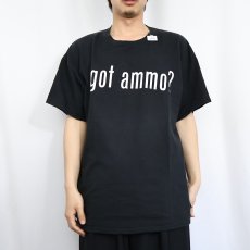 画像2: "got ammo?" パロディプリントTシャツ BLACK (2)