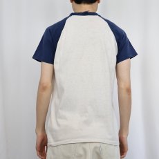画像3: 70〜80's SNOOPY USA製 "I Love Conn." キャラクタープリント ラグランTシャツ L (3)