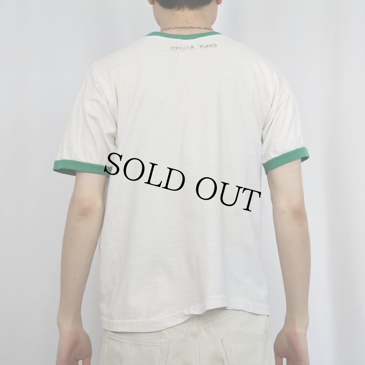 画像3: 70's Champion SNOOPY バータグ USA製 "CONNECTICUT" キャラクタープリント リンガーTシャツ L (3)