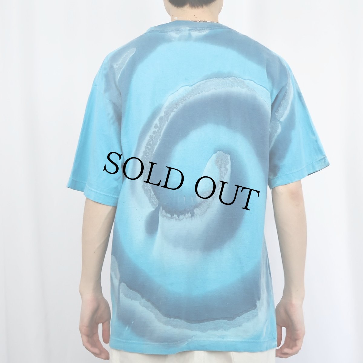 画像3: 90〜2000's SNOOPY "NOT YOUR AVERAGE JOE" タイダイ キャラクタープリントTシャツ L (3)