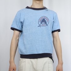 画像2: 70〜80's "GRAND BAHAMA HOTEL" 魚プリント 半袖スウェット (2)