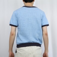 画像3: 70〜80's "GRAND BAHAMA HOTEL" 魚プリント 半袖スウェット (3)
