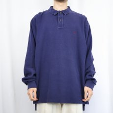 画像2: 90's POLO Ralph Lauren USA製 ポロシャツ NAVY L (2)