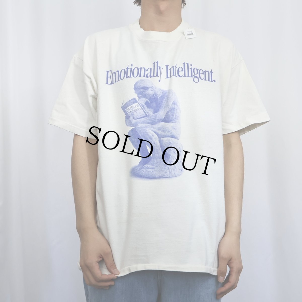 画像3: 90's Daniel Goleman USA製 "Emotional Intelligence" パロディプリントTシャツ XL (3)
