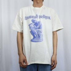 画像3: 90's Daniel Goleman USA製 "Emotional Intelligence" パロディプリントTシャツ XL (3)