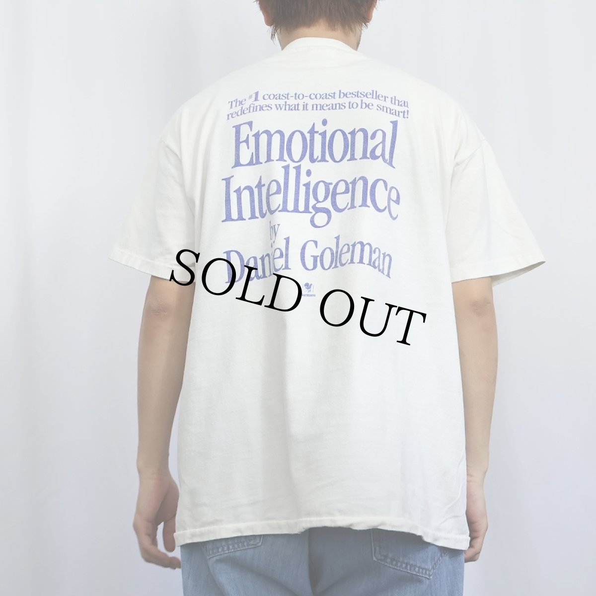 画像4: 90's Daniel Goleman USA製 "Emotional Intelligence" パロディプリントTシャツ XL (4)