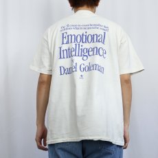 画像4: 90's Daniel Goleman USA製 "Emotional Intelligence" パロディプリントTシャツ XL (4)