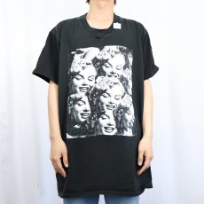 画像2: 90's Marilyn Monroe USA製 アートプリントTシャツ BLACK ONE SIZE (2)