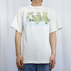 画像2: 90's ANNE GEDDES USA製 赤ちゃんフォトアートプリントTシャツ L (2)