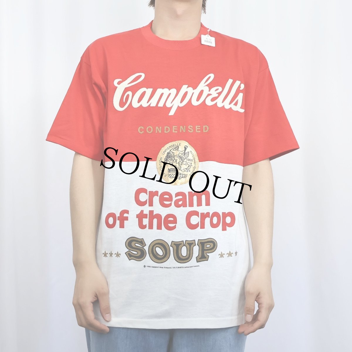 画像2: 80's Campbell's Soup "Cream of the crop" ラバープリントTシャツ XL (2)