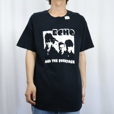画像2: ECHO & THE BUNNYMEN ポストパンクバンドTシャツ BLACK L (2)