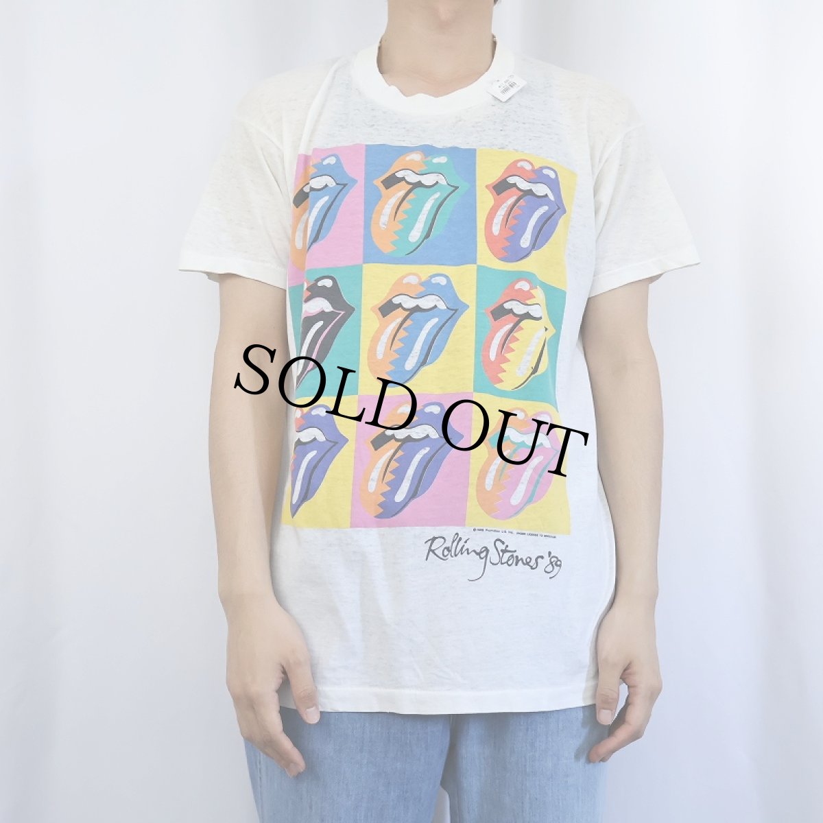 画像3: 80's The Rolling Stones "THE NORTH AMERICAN TOUR 1989" ロックバンドツアーTシャツ (3)