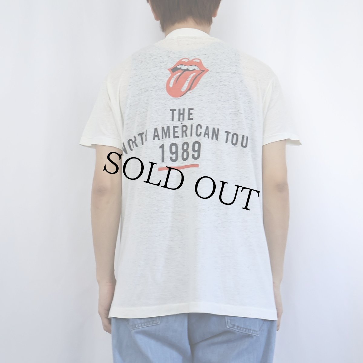画像4: 80's The Rolling Stones "THE NORTH AMERICAN TOUR 1989" ロックバンドツアーTシャツ (4)