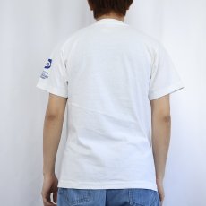 画像3: 90's USA製 "HOUSTON-TENNECO MARATHON" シュールイラストプリントTシャツ M (3)
