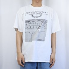 画像2: 80's "ADULT CHILDREN OF NORMAL..." シュールイラストプリントTシャツ XL (2)