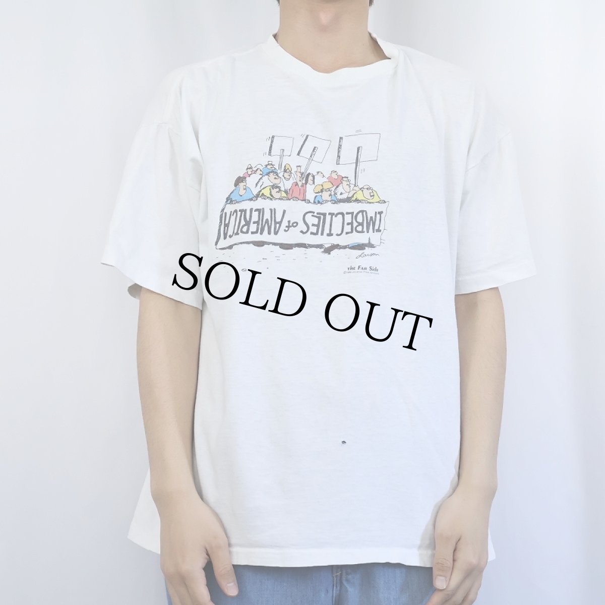 画像2: 80's THE FAR SIDE USA製 シュールイラストプリントTシャツ XL (2)