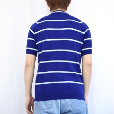 画像3: 70's TOWNCRAFT Penneys ボーダー柄 アクリルニットTシャツ M (3)