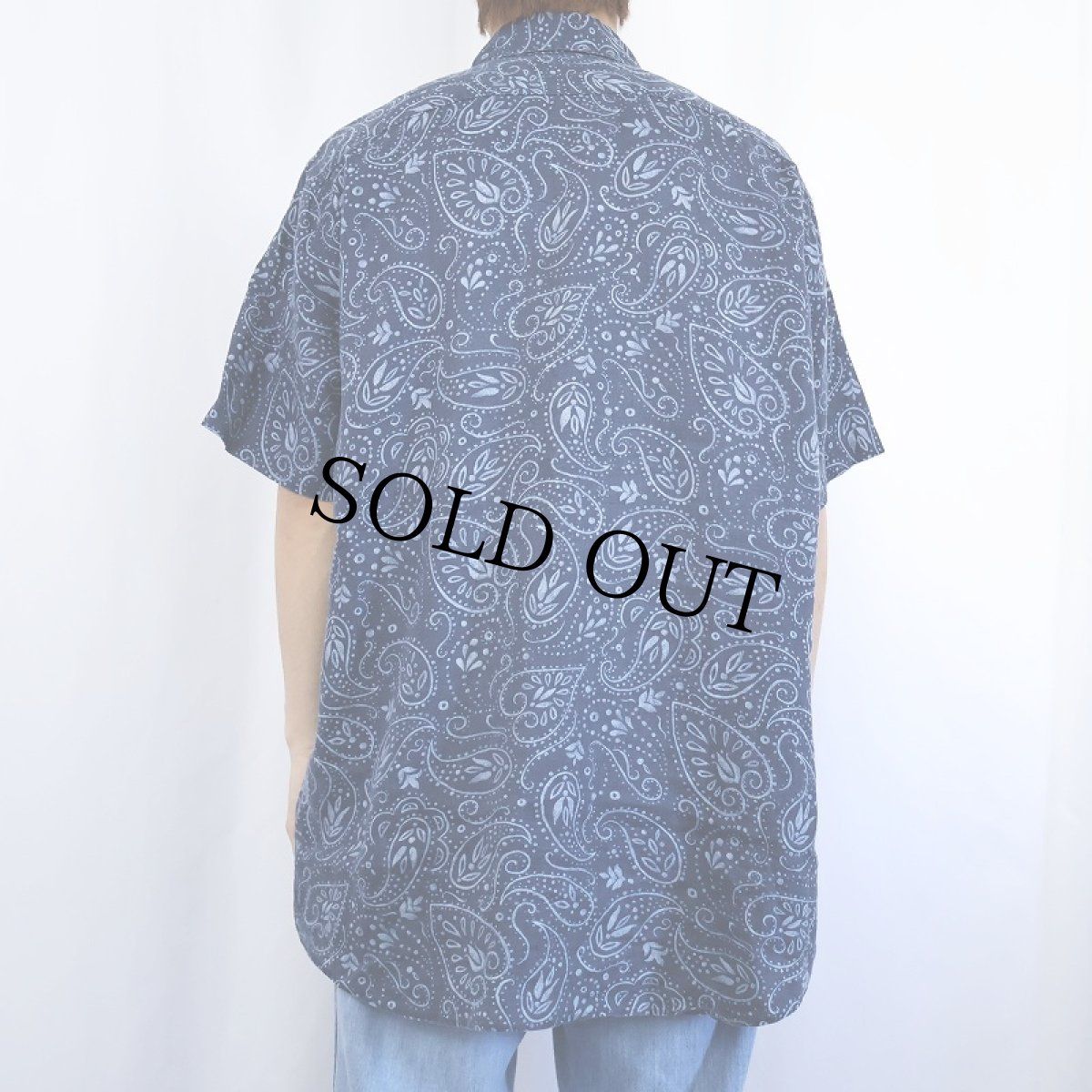 画像3: POLO Ralph Lauren "CAMBRIDGE" ペイズリー柄 リネンプルオーバーシャツ NAVY M (3)