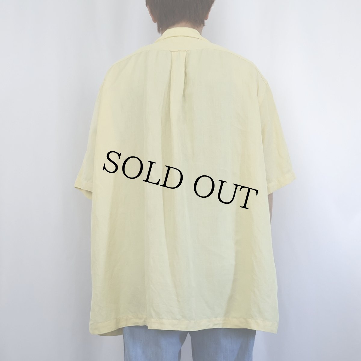 画像3: POLO Ralph Lauren リネン×シルク オープンカラーシャツ XXL (3)