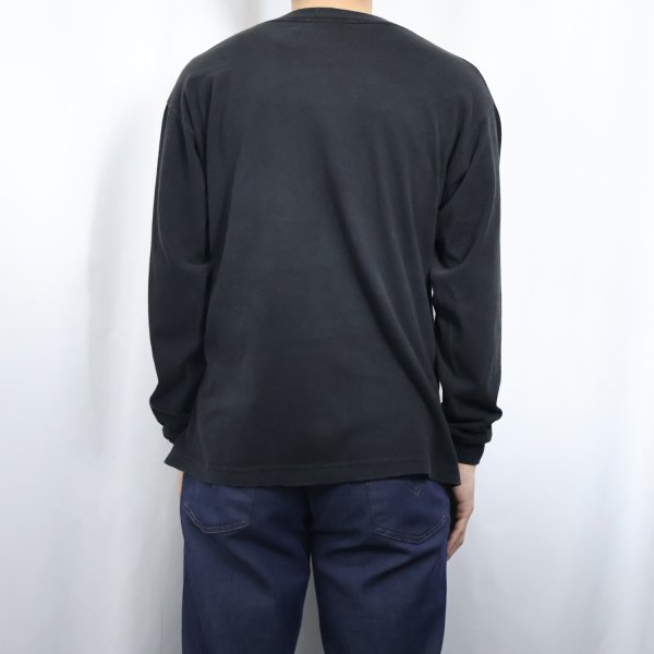 90s 90年代 遊戯王 長袖Tシャツ 黒 ブラック カードゲーム
