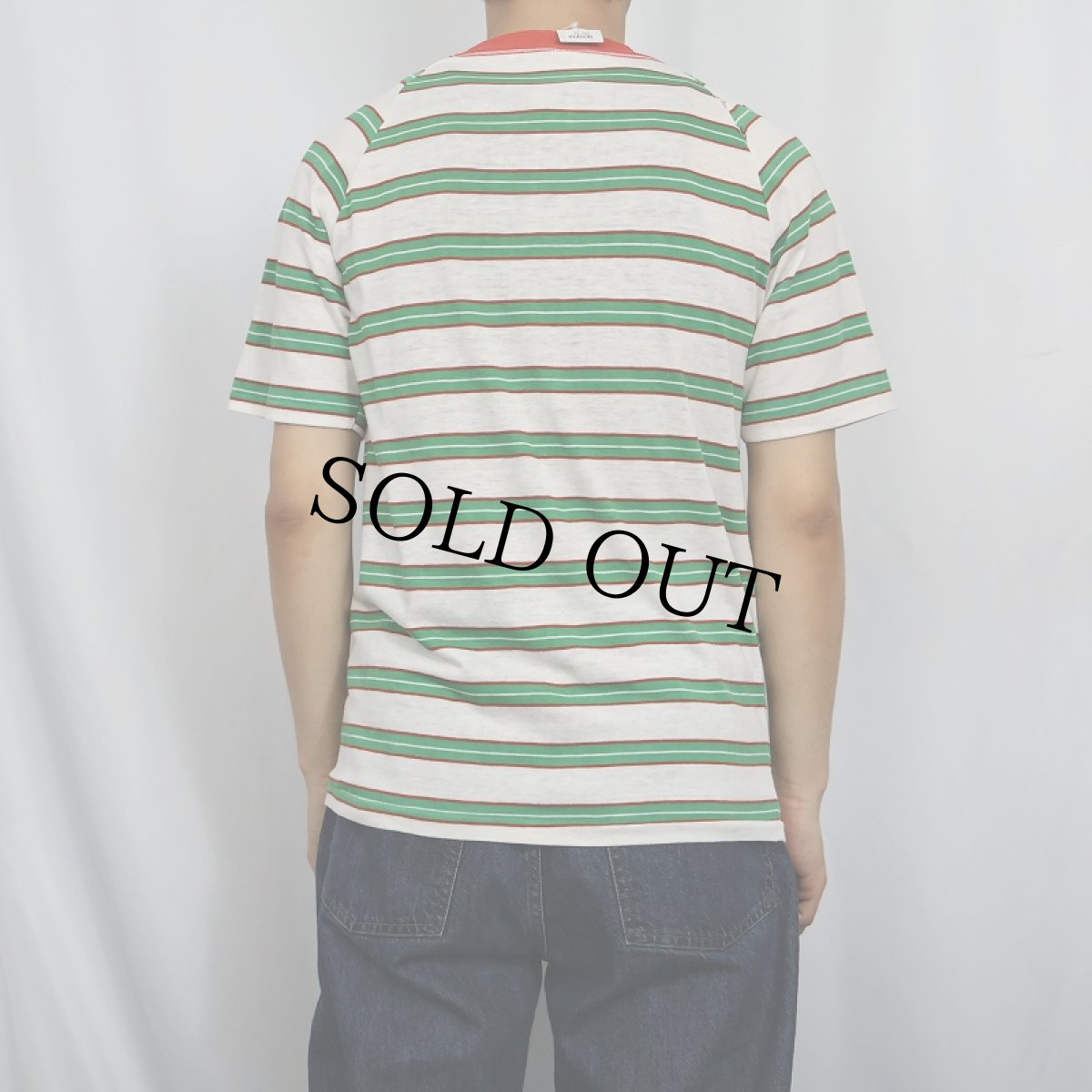 画像3: 70's TOWNCRAFT Penneys "PENN-PREST" ボーダー柄 ポケットラグランTシャツ M (3)