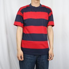画像2: 90's CLASS 955 USA製 ファットボーダー柄 Tシャツ M (2)