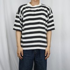 画像2: SATURDAYS ボーダー柄 ポケットTシャツ (2)