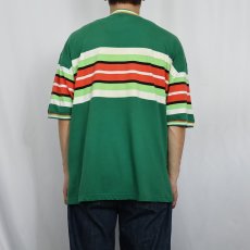 画像3: 90's GAP マルチボーダー柄 Tシャツ M (3)